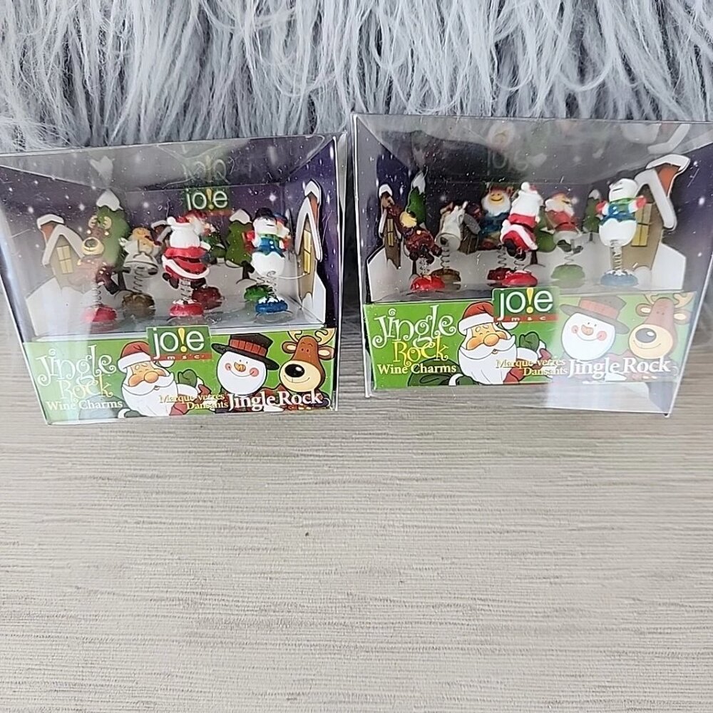Joie Christmas Holiday Glass Markers 2 Packages